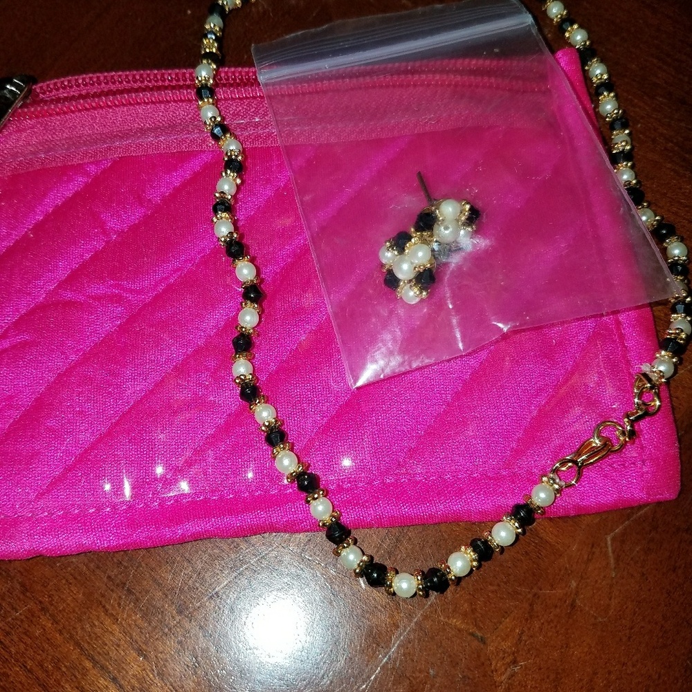 Indian necklace and earrings